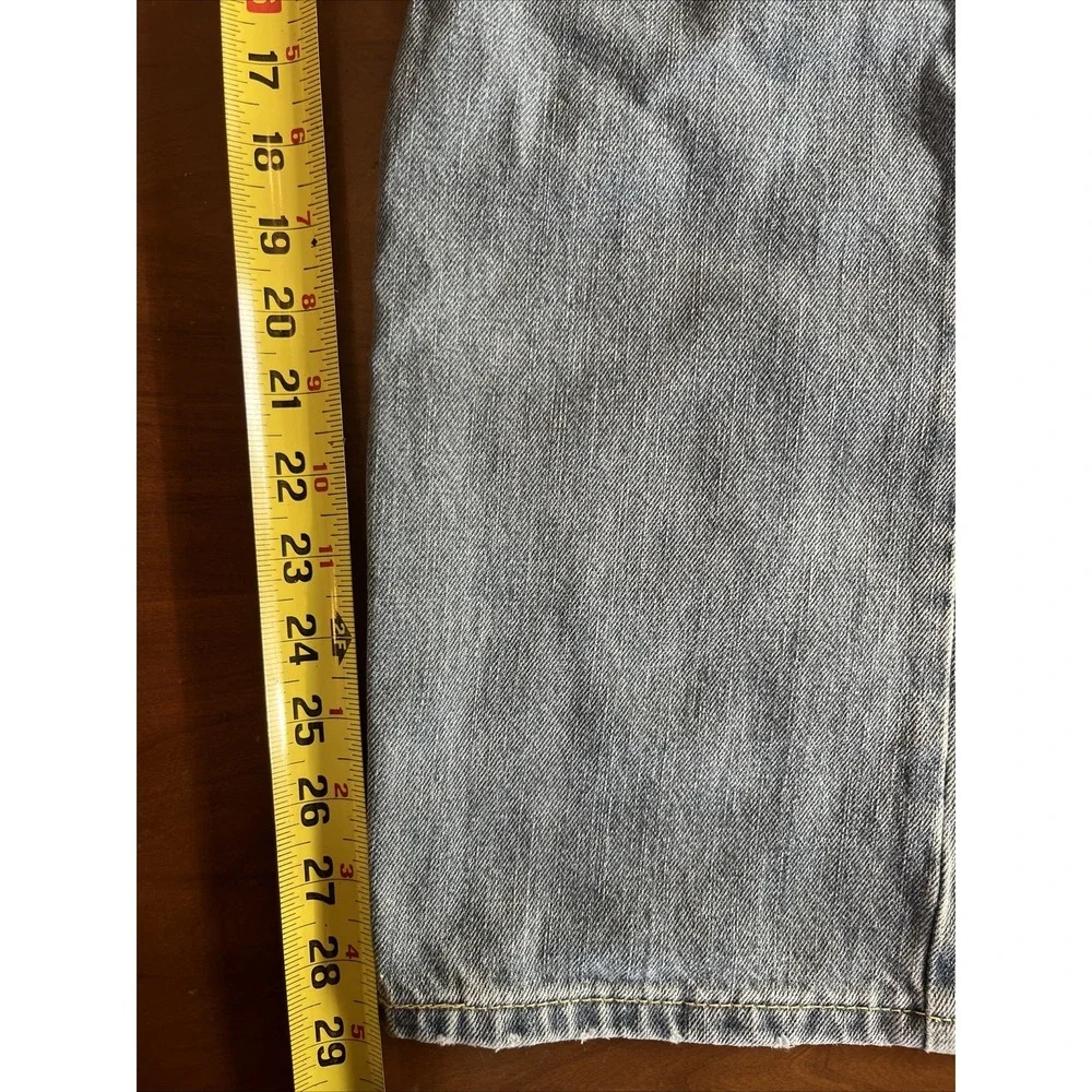 Levi 505 Regular Straight Leg Light Wash Blue Jeans Size 40x32